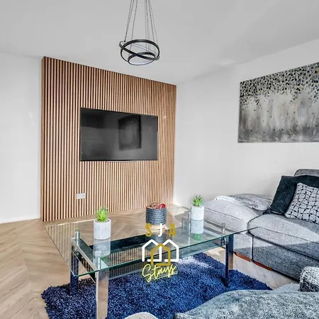 Urban City Stay - Sja Stays - Modern 2 Bed Apartment Aberdeen Room photo